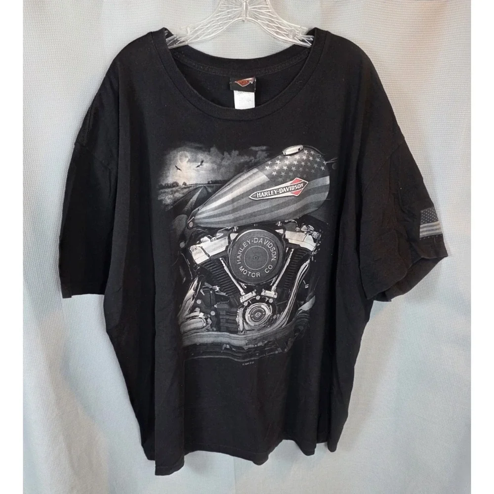 Harley-Davidson T-Shirt Black Diamond MARION, IL SZ 3XL XXXL Made in USA - Picture 1 of 6